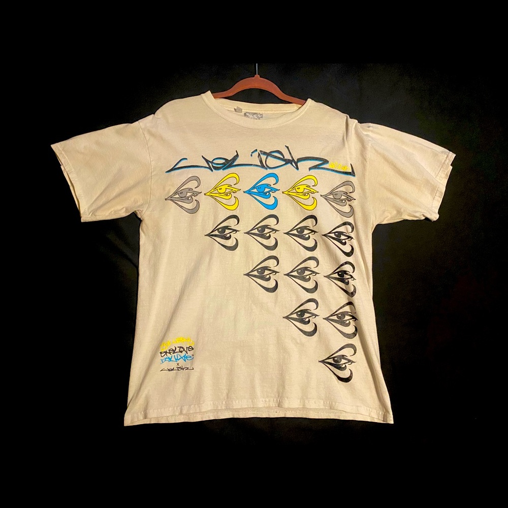 White/Cream Vintage Graffiti T-Shirt